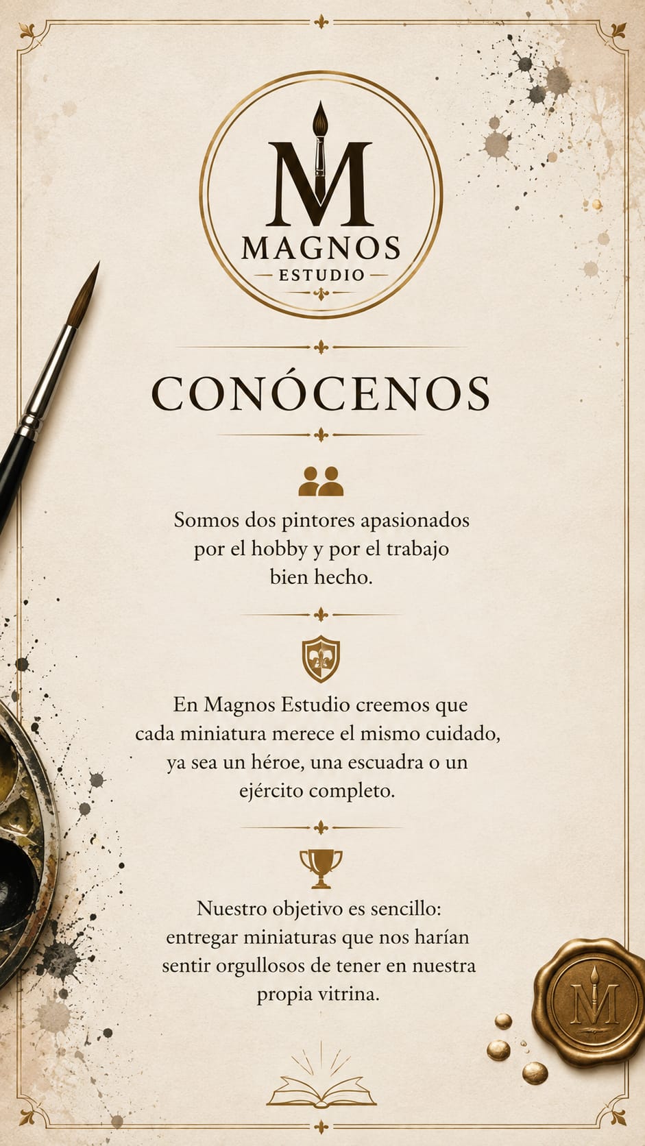 Cartel ilustrado sobre Magnos Estudio